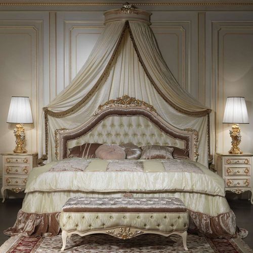 Lit à baldaquin - Louvre 943 - VIMERCATI MEDA LUXURY CLASSIC FURNITURE - double / de style / tapissé
