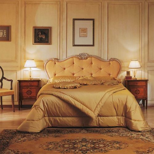 Lit double - Maggiolini - VIMERCATI MEDA LUXURY CLASSIC FURNITURE - de style / tapissé / avec tête de lit tapissée