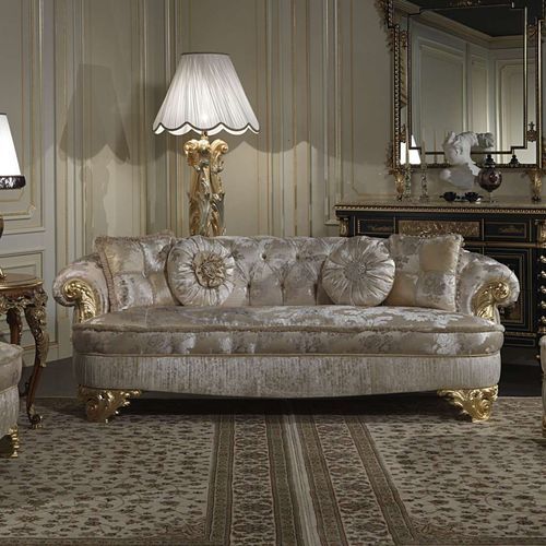 Canapé de style - Paris - VIMERCATI MEDA LUXURY CLASSIC FURNITURE - de salon / en tissu / avec accoudoirs