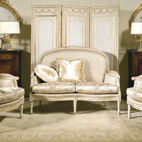Canapé de style - RIALTO  - VIMERCATI MEDA LUXURY CLASSIC FURNITURE - en tissu / avec accoudoirs / à coussins