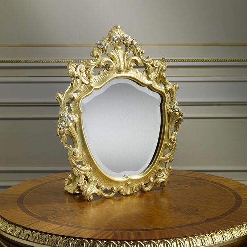 Miroir à poser - VIMERCATI MEDA LUXURY CLASSIC FURNITURE - de style / en bois doré à la feuille d'or / doré