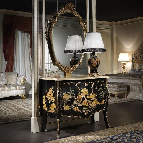 Commode de style - art. 2090 - VIMERCATI MEDA LUXURY CLASSIC FURNITURE - en bois laqué / en marbre / rectangulaire