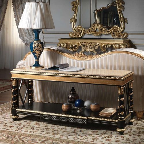 Étagère basse - art. 2096 - VIMERCATI MEDA LUXURY CLASSIC FURNITURE - de style / en bois laqué / en marbre