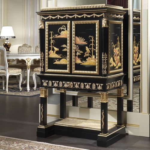 Buffet haut - art. 2098 - VIMERCATI MEDA LUXURY CLASSIC FURNITURE - de style / en bois laqué / en marbre