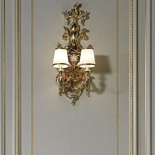 Applique murale de style baroque - art. 2018 - VIMERCATI MEDA LUXURY CLASSIC FURNITURE - d'intérieur / en bois / fixe