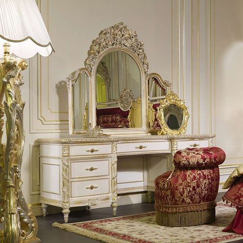 Coiffeuse de style - roma - VIMERCATI MEDA LUXURY CLASSIC FURNITURE - en bois / monoplace