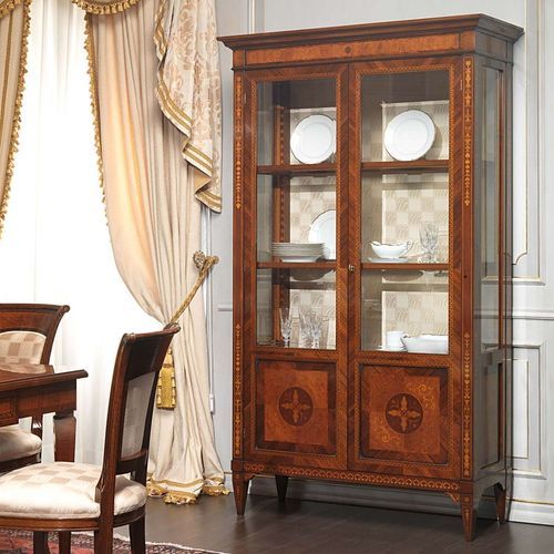 Vaisselier de style - Maggiolini  - VIMERCATI MEDA LUXURY CLASSIC FURNITURE - en noyer