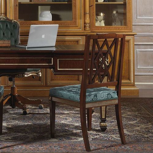 Chaise de style - Ermitage - VIMERCATI MEDA LUXURY CLASSIC FURNITURE - d'intérieur / en tissu / en bois