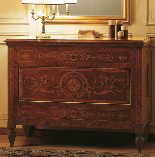 Commode de style - MAGGIOLINI - VIMERCATI MEDA LUXURY CLASSIC FURNITURE - en noyer / en palissandre / avec tiroir