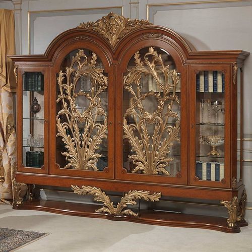 Vaisselier de style - VERSAILLES - VIMERCATI MEDA LUXURY CLASSIC FURNITURE - en bois / en verre