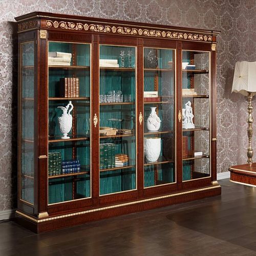 Vaisselier de style - ERMITAGE - VIMERCATI MEDA LUXURY CLASSIC FURNITURE - en bois / en verre
