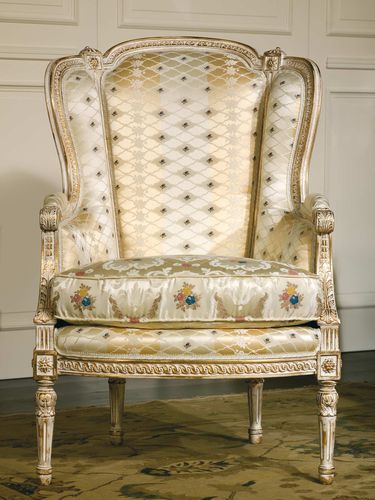 Fauteuil de style - SAN MARCO - VIMERCATI MEDA LUXURY CLASSIC FURNITURE - en tissu