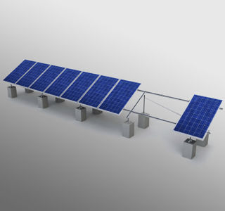 Système de montage de plein champ - 3 - Jinko solar - solaire / pour panneau photovoltaïque