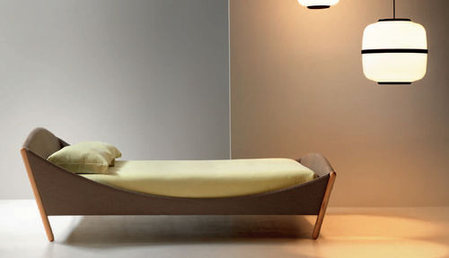 Lit simple - LULLABY - noctis - contemporain / en tissu / 160x200 cm