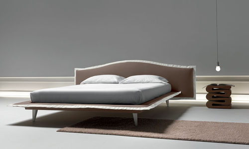 Lit double - ANGEL - noctis - contemporain / tapissé / en tissu