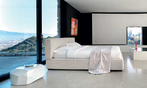 Lit double - DUCK - noctis - contemporain / tapissé / en tissu