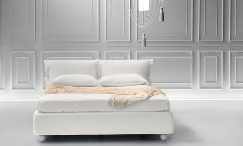 Lit double - EDEN - noctis - contemporain / tapissé / en tissu