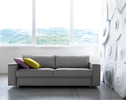 Canapé contemporain - HYDRA - noctis - en tissu / gris / 2 places
