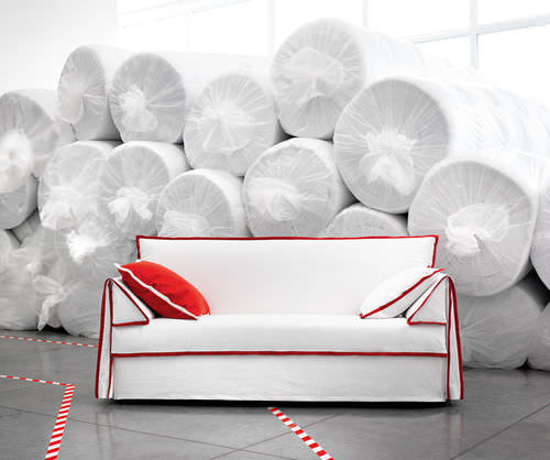 Canapé contemporain - VEGA - noctis - en tissu / blanc / 2 places