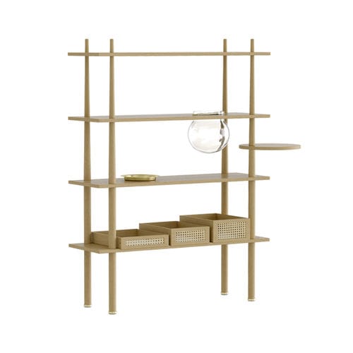 Système d'étagères autoportant - STORIES - VITA copenhagen - contemporain / en bois / résidentiel
