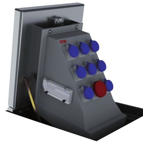 Borne de distribution électrique - BRI - DBT - escamotable / pneumatique / en acier galvanisé