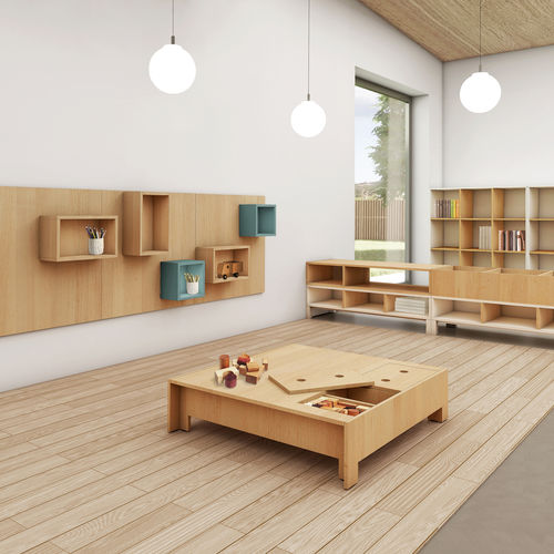 Table de jeu pour enfant contemporain - Building Bricks - gonzagarredi - pour crèche / en bois
