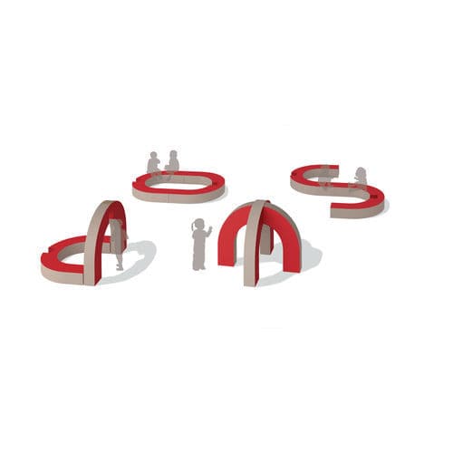 Structure de jeu pour crèche - CUPOLA - gonzagarredi - d'intérieur / en mousse / modulaire