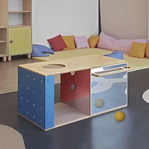 Structure de jeu pour crèche - PRIMIPASSI CUBO - gonzagarredi - d'intérieur / modulaire / avec abri