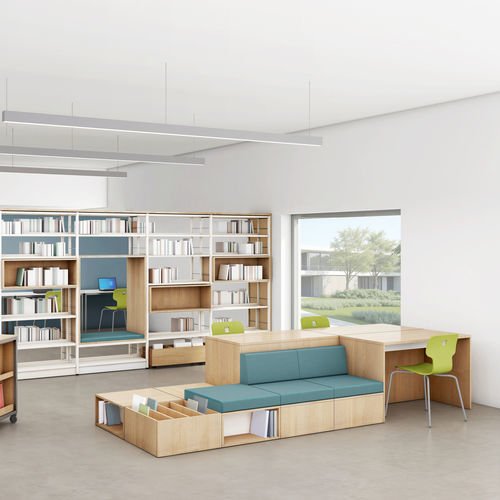 Banquette modulable - BUKSOFÀ - gonzagarredi - contemporaine / en tissu / avec piètement en bois