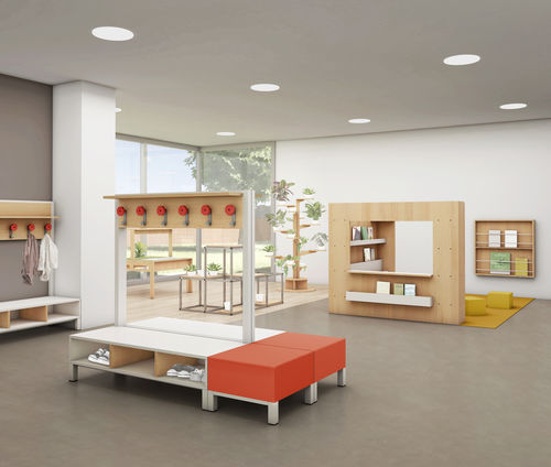 Banc modulaire - gonzagarredi - contemporain / en bois / sans dossier