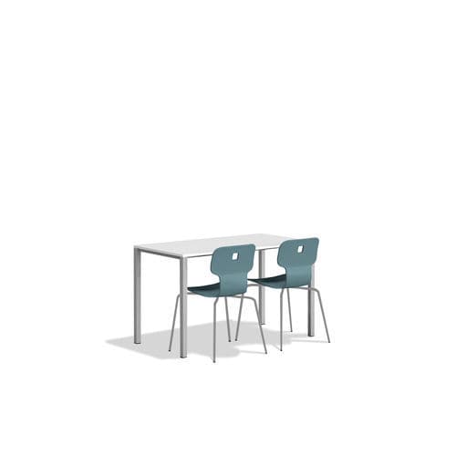 Table d'enseignement design minimaliste - FILO - gonzagarredi - en mélaminé / avec piètement en métal / rectangulaire