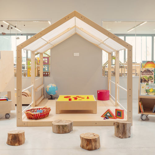 Cabane pour enfant d'intérieur - CASAMIA - gonzagarredi - au sol / en bois