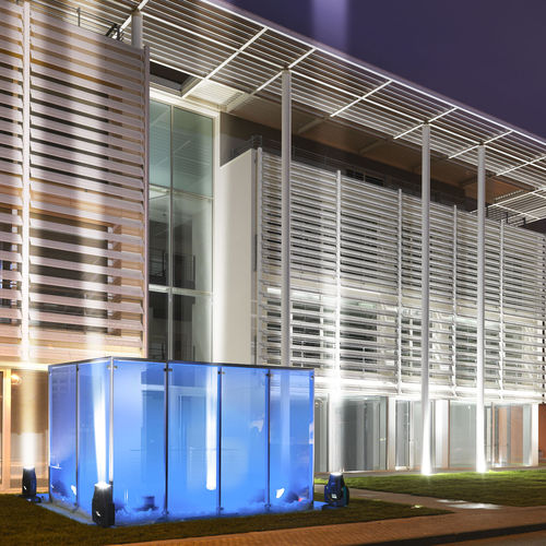 Véranda autoportée - CUBO - Cagis Srl - en métal / pour restaurant / tout verre