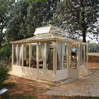 Véranda autoportée - FOR PRODUCTS SALE - Cagis Srl - en fer / professionnelle / tout verre