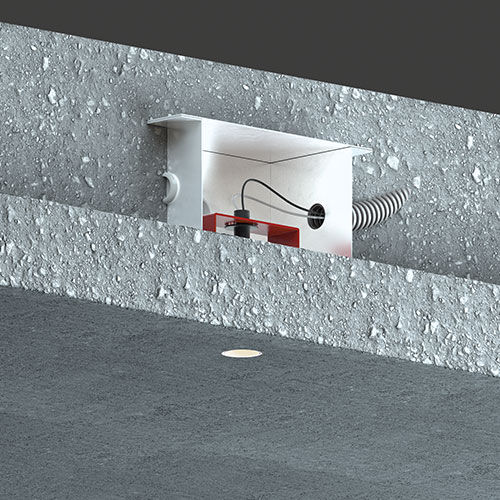 Luminaire encastré - GENIUS CONCRETE - BUZZI & BUZZI - à LED / circulaire / IP40