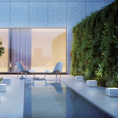 Lampe de sol - VALO  - BUZZI & BUZZI - en verre / en DurCoral® / contemporaine