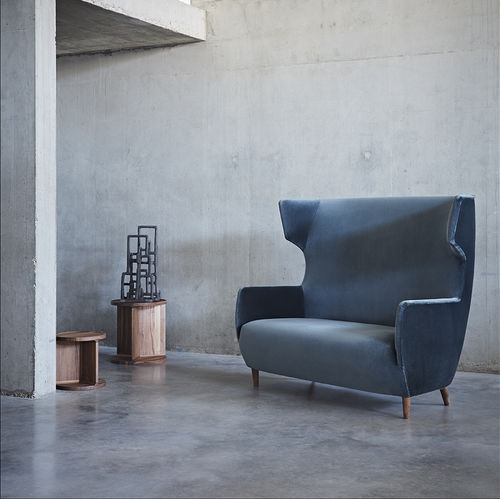 Canapé contemporain - HARDY - Dare Studio - de salon / en tissu / en cuir