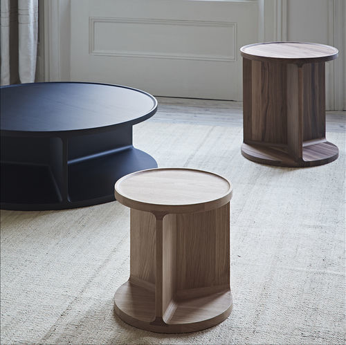 Table d'appoint contemporaine - DRUM - Dare Studio - en chêne / en noyer / avec piètement en bois