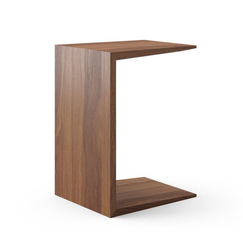Table d'appoint contemporaine - MONARCH - Dare Studio - en noyer américain / en chêne naturel / avec piètement en noyer américain