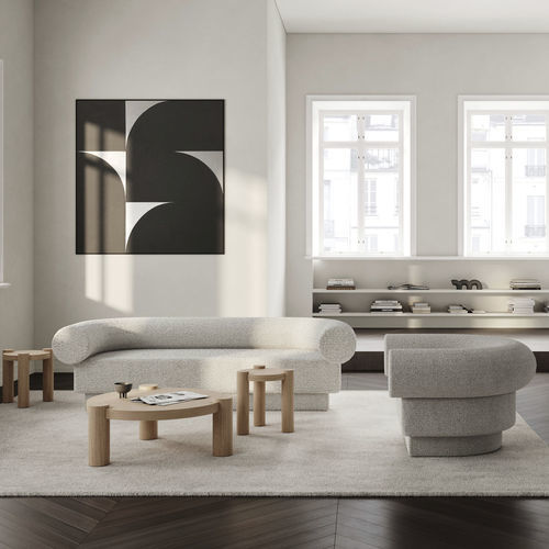 Canapé modulable - ROWAN - Dare Studio - contemporain / en tissu / pivotant