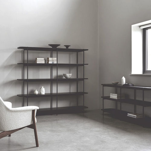 Étagère contemporaine - RILEY - Dare Studio - en chêne / en laiton / pour stockage