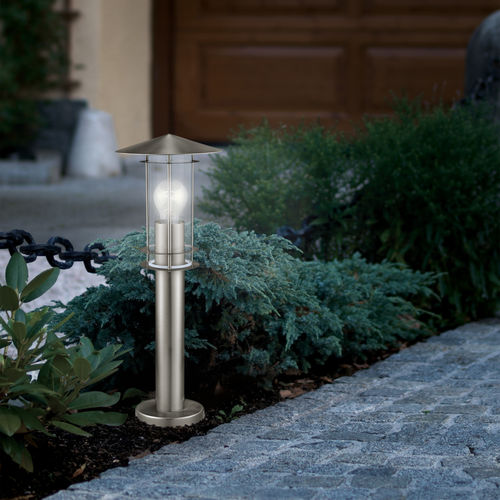 Borne d'éclairage de jardin - LISIO : 30187 - EGLO Leuchten GmbH - classique / en acier inoxydable / en verre