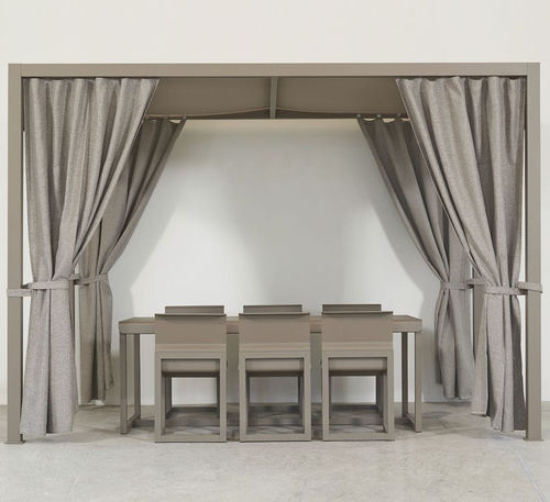 Pergola autoportée - SACHI - Premium Outdoor Furniture - en aluminium / couverture en toile / professionnelle