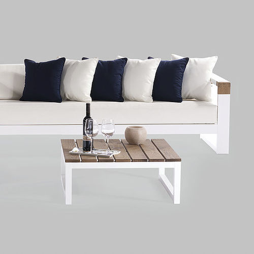 Table basse contemporaine - YACHT CLUB - SACHI - Premium Outdoor Furniture - en aluminium / rectangulaire / carrée