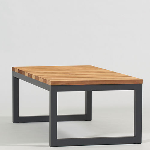 Table basse contemporaine - SPIKES - SACHI - Premium Outdoor Furniture - en frêne / en aluminium / carrée