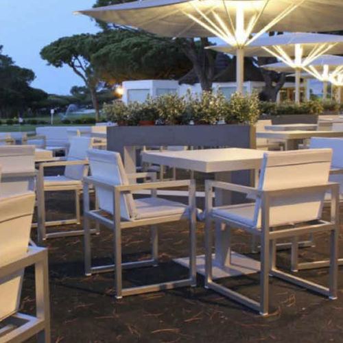 Chaise contemporaine - SPIKES - SACHI - Premium Outdoor Furniture - de jardin / en Sunbrella® / avec piètement en aluminium
