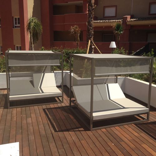 Bain de soleil contemporain - BALI - SACHI - Premium Outdoor Furniture - en Sunbrella® / en aluminium / de jardin