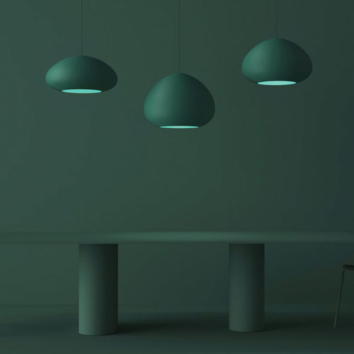 Plafonnier contemporain - MAR H340 - Faro Barcelona - courbé / rond / en fibre de verre