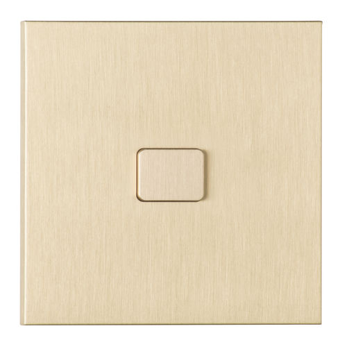 Interrupteur bouton poussoir - PDO001-LB - LUXONOV - encastré / en laiton / contemporain