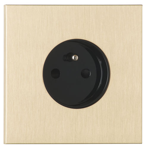 Prise de courant - PSI001-LB & MPS014-N - LUXONOV - murale / en laiton / contemporaine